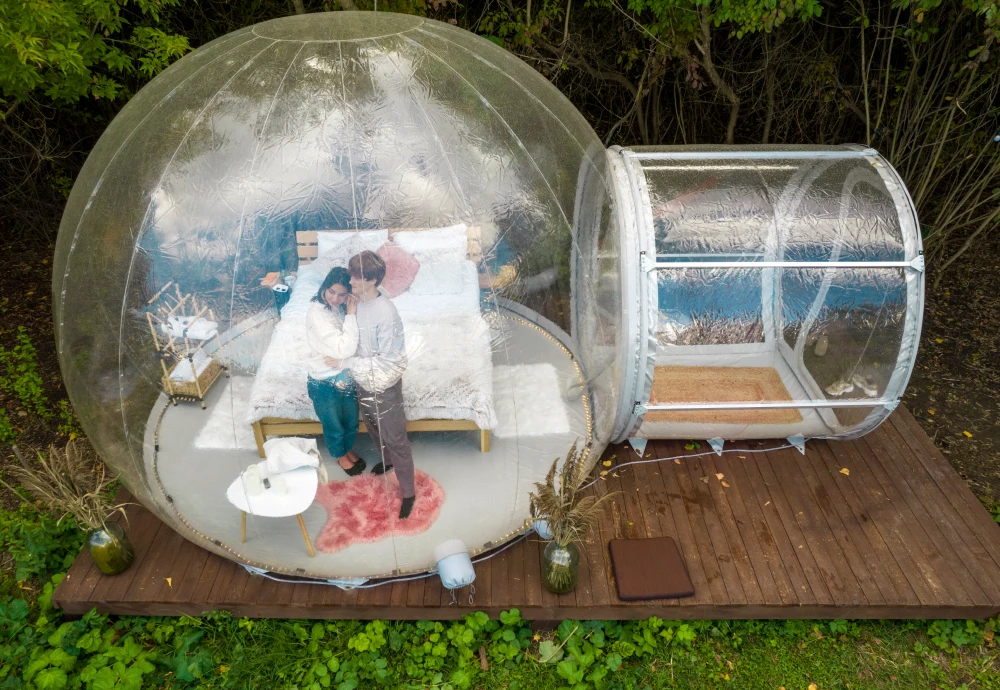 outdoor garden bubble tent